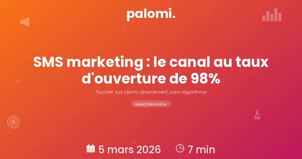 Notifications SMS pour commerçants : le canal marketing au taux d'ouverture de 98%